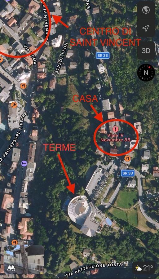 Casa Vista Saint Vincent Accanto Alle Terme Luaran gambar